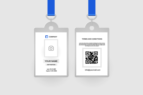 Blank Id Card Mockup Template Design Review