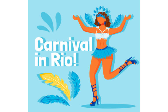 Brazil Festival Social Media Post Mockup - Graphic Templates for Creative Projects