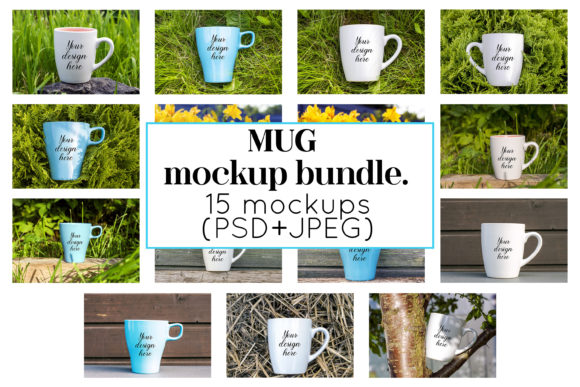Coffee Mug Mockup Bundle for Mugs Amp and Graphics
