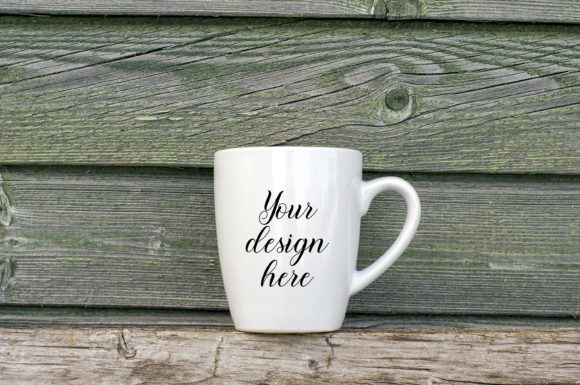 Coffee Mug Mockup. White Mug Template. Graphics for Mugs Amp