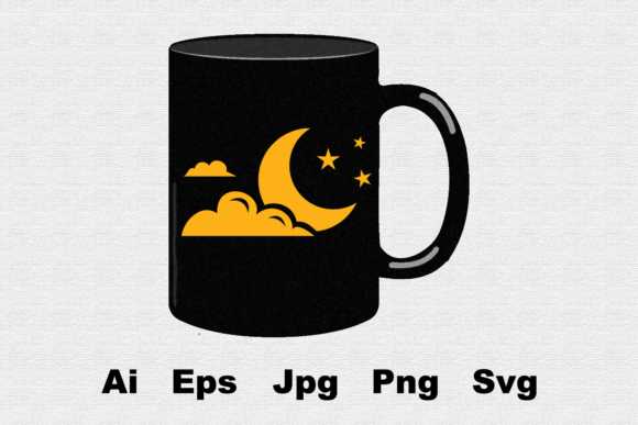 Halloween Crescent Moon Mockup - Graphics for Icons