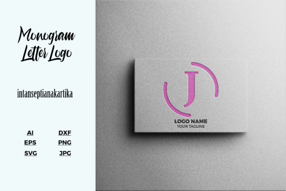 Logo Letter J Mockup Texture for Logos and Graphics