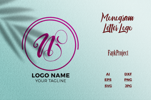 Logo Letter N Purple Texture Mockup for Graphics and Logos