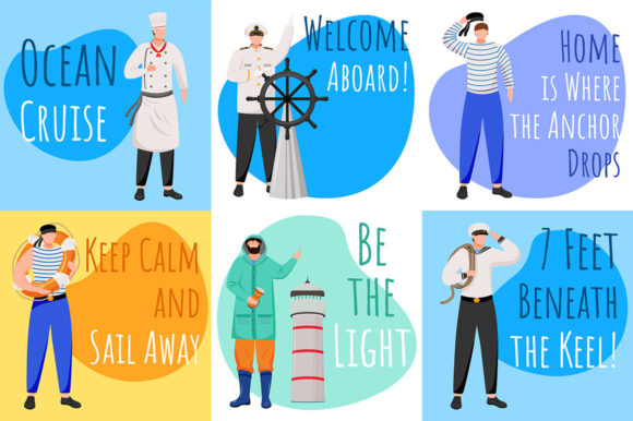 Maritime Social Media Post Mockup Set - Graphic Templates for Digital Sellers