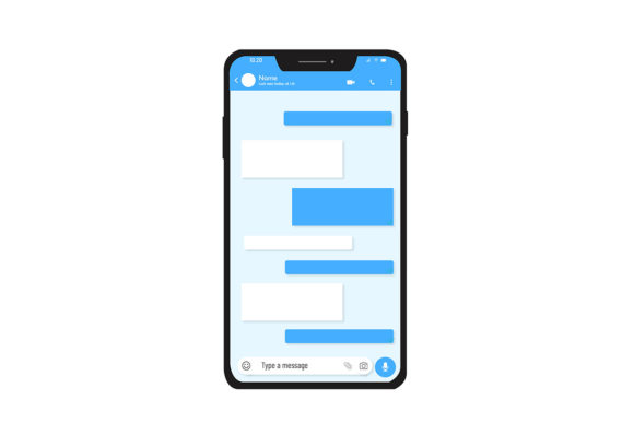Messenger Ui Kit Mockup for Graphics and Ux And Ui Kits
